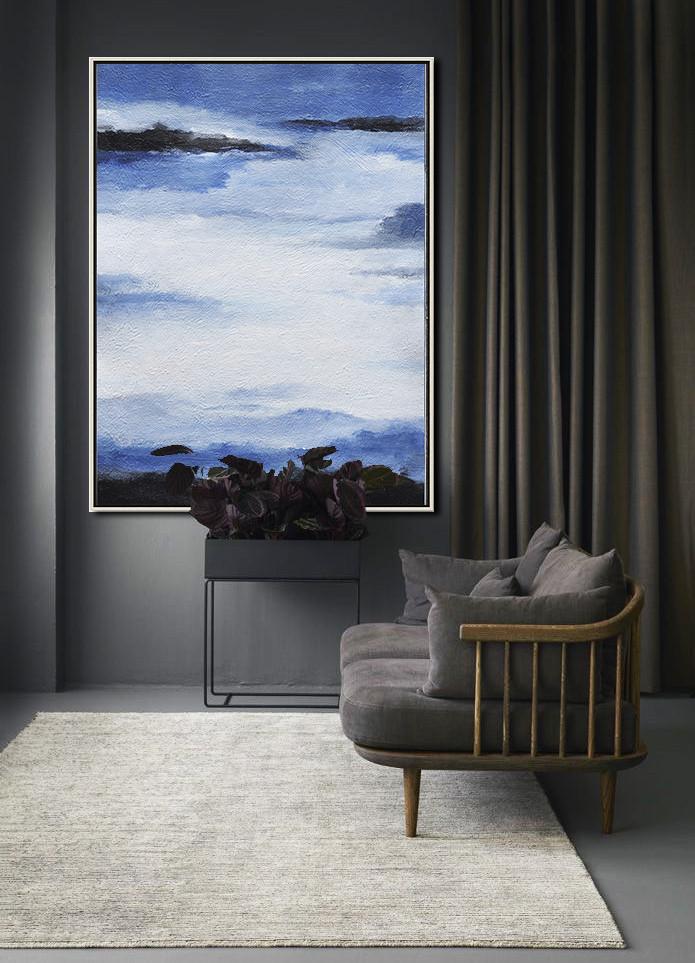 Vertical Abstract Landscape Art #DH16B
